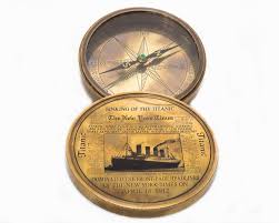 Solid Brass Titanic Compass
