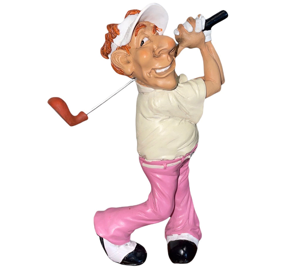 Posing Golfer Figurine