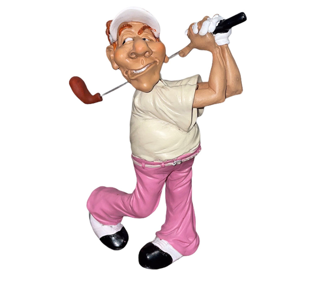 Posing Golfer Figurine