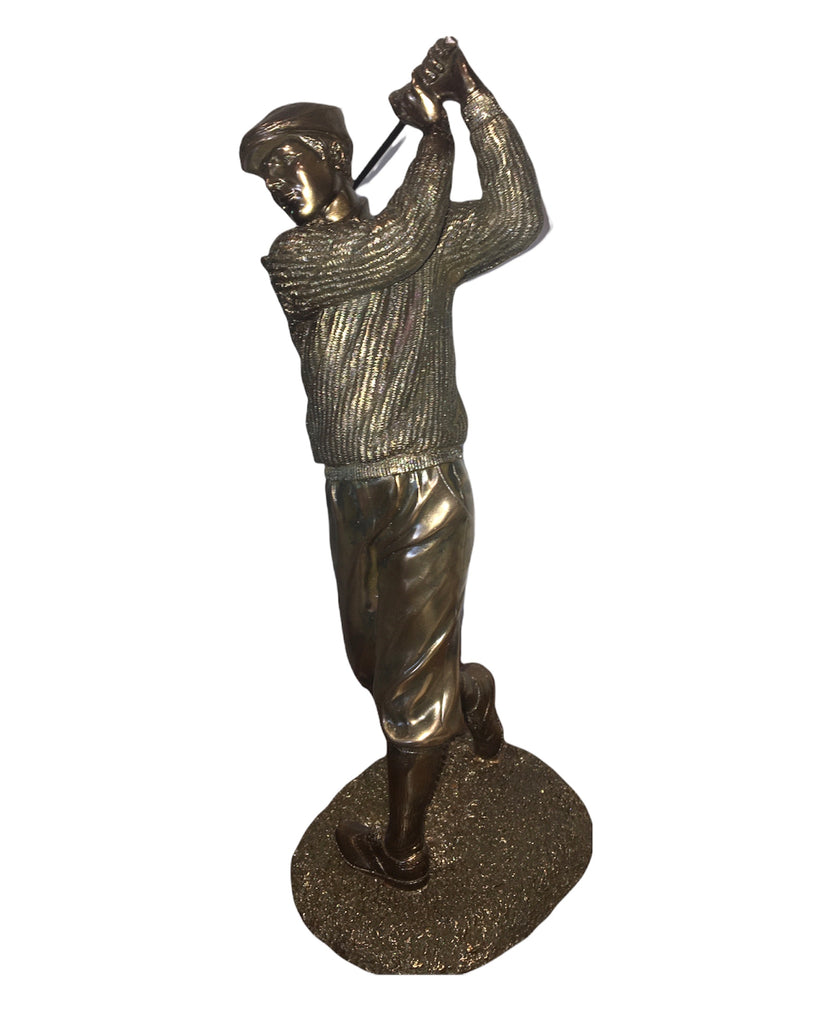 Bronze Golfer Figurine