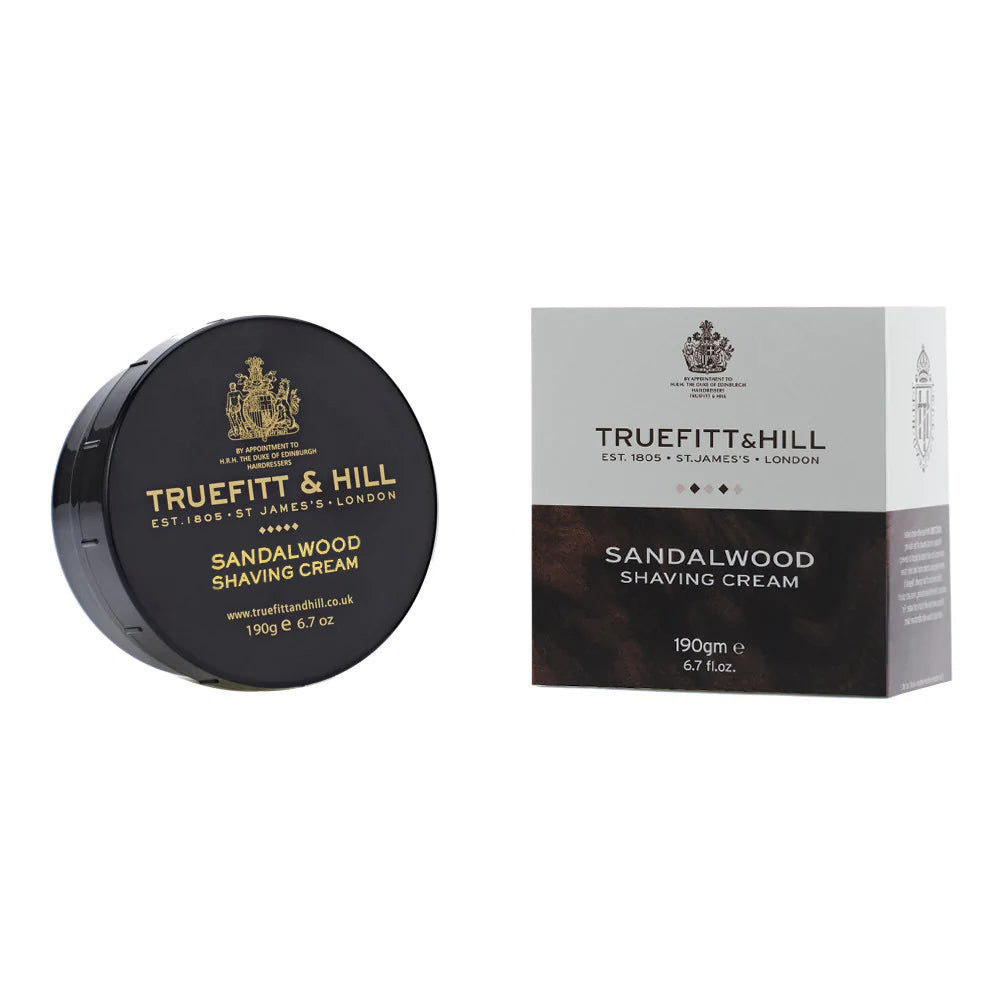 Truefitt & Hill Sandalwood Shaving Cream Bowl 190Gm